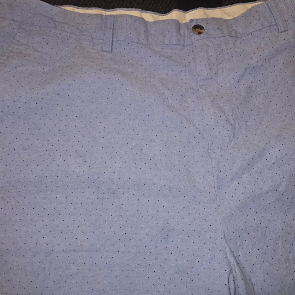 Old Navy Ultimate Slim Shorts Mens 44 Blue Micro Dot Good